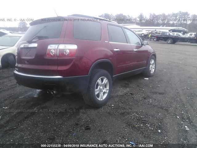 1GKER23D99J214647 - 2009 GMC ACADIA SLT-1 MAROON photo 4