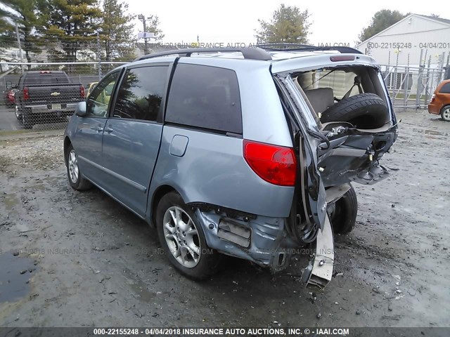 5TDZA22C36S479799 - 2006 TOYOTA SIENNA XLE/XLE LIMITED BLUE photo 3