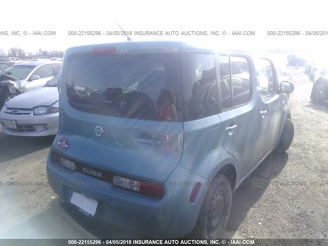 JN8AZ2KRXAT155550 - 2010 NISSAN CUBE S/SL/KROM BLUE photo 4