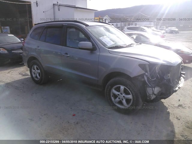 5NMSG73D78H162280 - 2008 HYUNDAI SANTA FE GLS SILVER photo 1