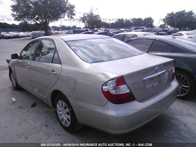 4T1BE32K13U177367 - 2003 TOYOTA CAMRY LE/XLE/SE Qızıl foto 3