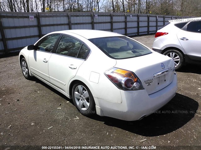 1N4AL21E37N444798 - 2007 NISSAN ALTIMA 2.5/2.5S WHITE photo 3