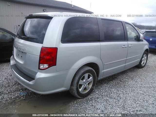 2D4RN3DGXBR601509 - 2011 DODGE GRAND CARAVAN MAINSTREET SILVER photo 4