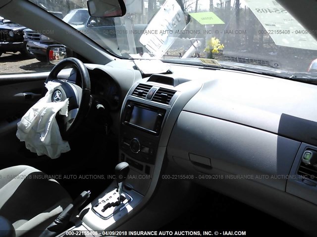 2T1BU4EE1DC002490 - 2013 TOYOTA COROLLA S/LE GRAY photo 5