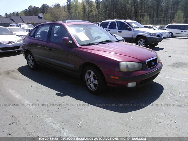 KMHDN55D63U084944 - 2003 HYUNDAI ELANTRA GLS/GT BURGUNDY photo 1