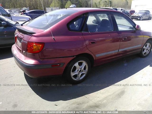 KMHDN55D63U084944 - 2003 HYUNDAI ELANTRA GLS/GT BURGUNDY photo 6