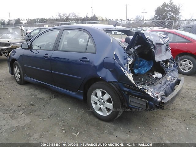 2T1BR32E64C239041 - 2004 TOYOTA COROLLA CE/LE/S BLUE photo 3