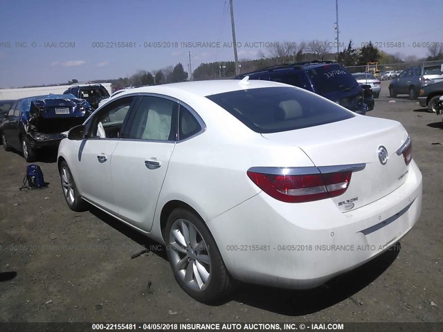 1G4PR5SK3E4158411 - 2014 BUICK VERANO CONVENIENCE WHITE photo 3