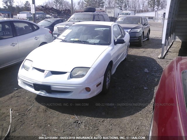 1G2JB124027207183 - 2002 PONTIAC SUNFIRE SE WHITE photo 2