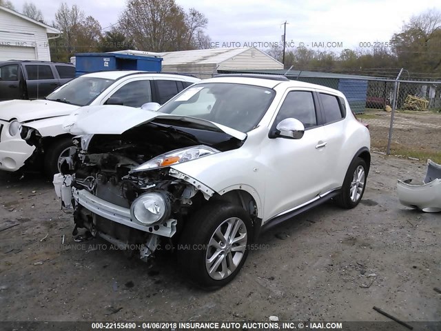 JN8AF5MR8DT204689 - 2013 NISSAN JUKE S/SV/SL WHITE photo 2