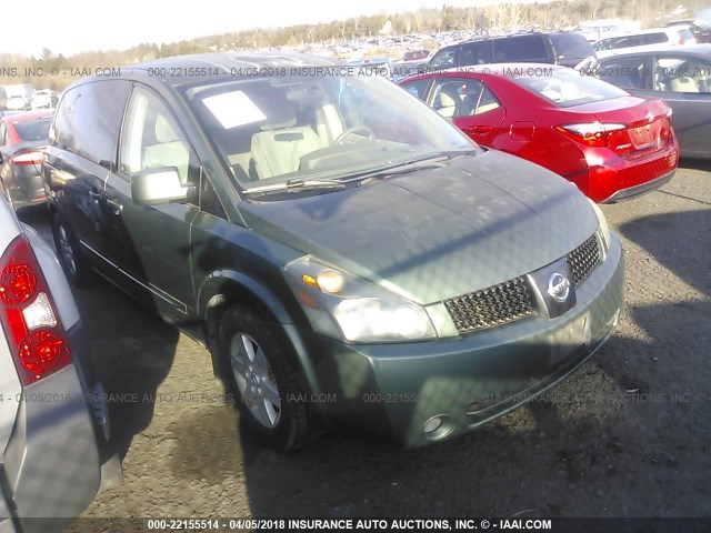 5N1BV28U54N328810 - 2004 NISSAN QUEST S/SE/SL GREEN photo 1