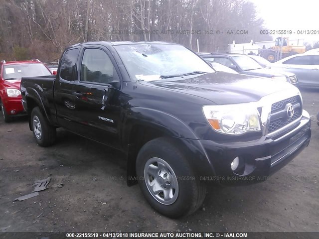 5TFUU4EN8BX011386 - 2011 TOYOTA TACOMA ACCESS CAB Schwarz Foto 1