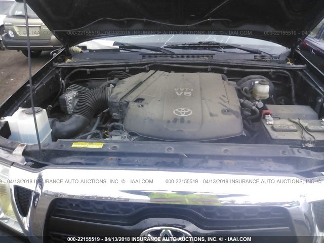 5TFUU4EN8BX011386 - 2011 TOYOTA TACOMA ACCESS CAB Schwarz Foto 10