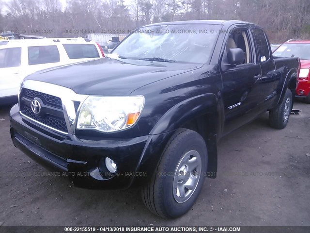 5TFUU4EN8BX011386 - 2011 TOYOTA TACOMA ACCESS CAB Schwarz Foto 2
