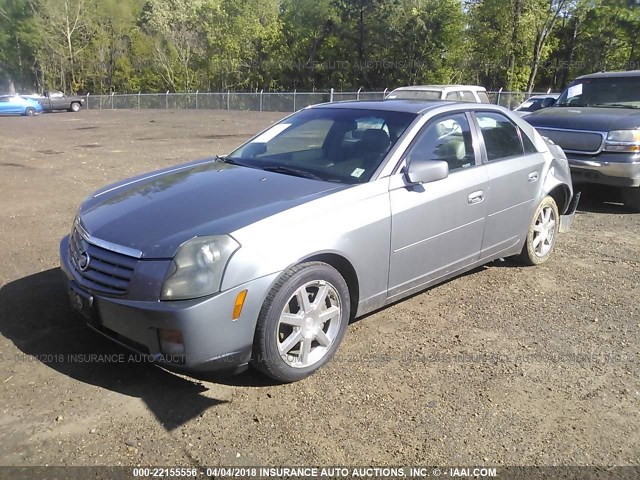 1G6DM577940105909 - 2004 CADILLAC CTS GRAY photo 2