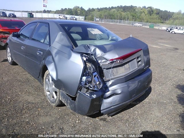 1G6DM577940105909 - 2004 CADILLAC CTS GRAY photo 6