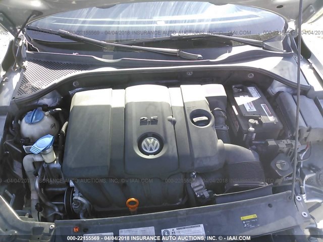 1VWAP7A34CC078749 - 2012 VOLKSWAGEN PASSAT S SILVER photo 10