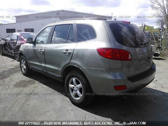 5NMSG13D18H145259 - 2008 HYUNDAI SANTA FE GLS GREEN photo 3