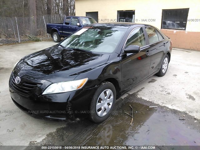4T1BE46K47U143381 - 2007 TOYOTA CAMRY NEW GENERAT CE/LE/XLE/SE BLACK photo 2