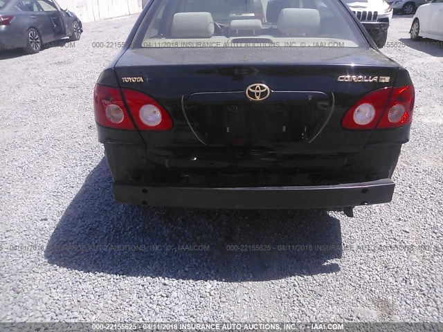 2T1BR32E86C646278 - 2006 TOYOTA COROLLA CE/LE/S BLACK photo 6