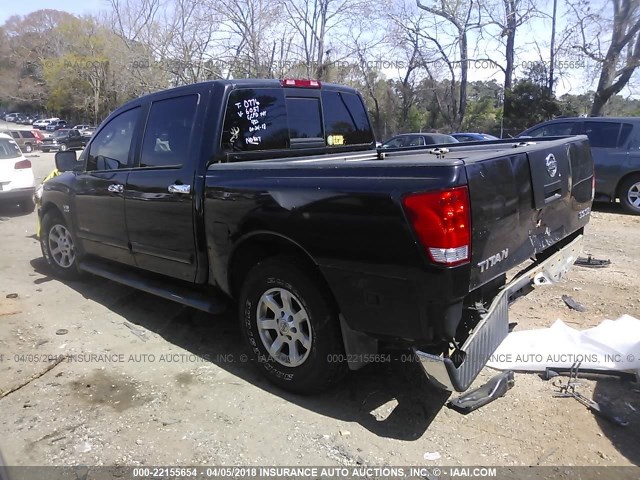 1N6AA07A94N546057 - 2004 NISSAN TITAN XE/SE/LE BLACK photo 3