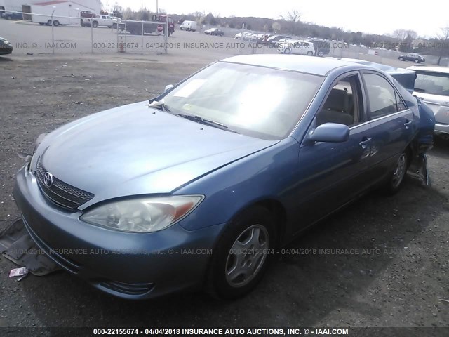 4T1BF32K13U546208 - 2003 TOYOTA CAMRY LE/XLE/SE Light Blue photo 2