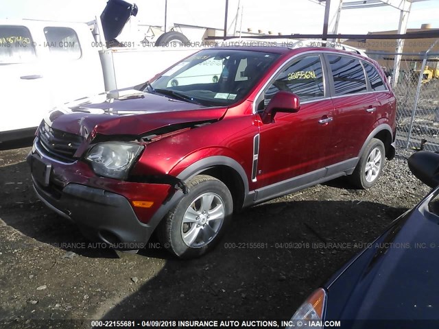 3GSCL33P78S693057 - 2008 SATURN VUE XE RED photo 2