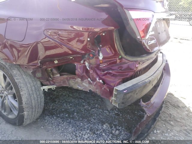 4T1BF1FK9HU763124 - 2017 TOYOTA CAMRY LE/XLE/SE/XSE BURGUNDY photo 6