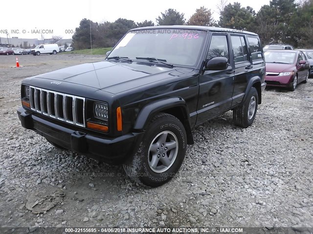 1J4FF28S8XL618468 - 1999 JEEP CHEROKEE SE BLACK photo 2