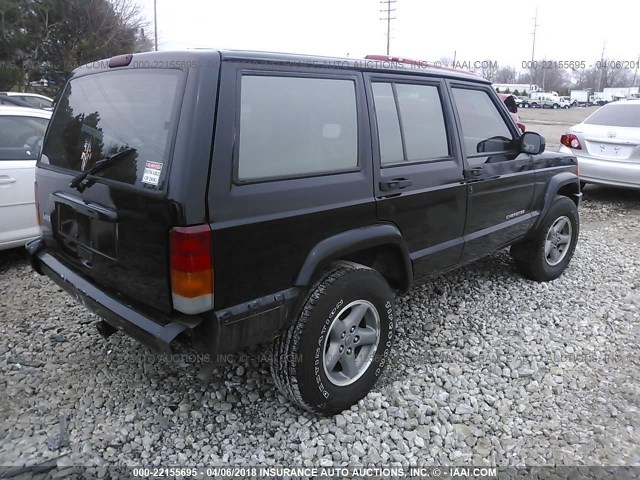 1J4FF28S8XL618468 - 1999 JEEP CHEROKEE SE BLACK photo 4