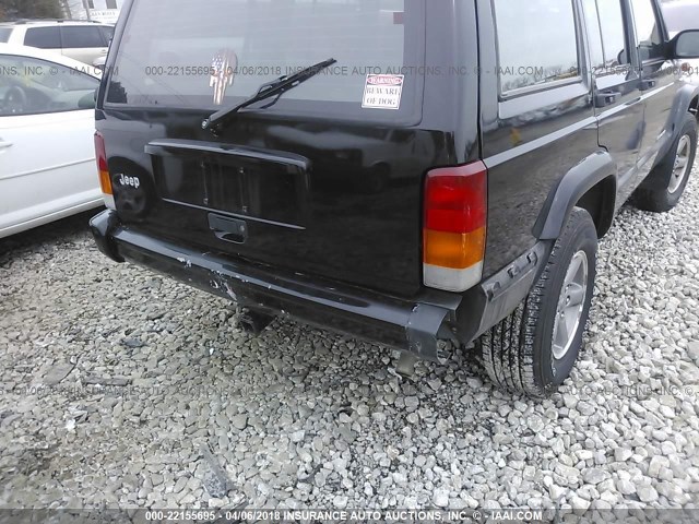 1J4FF28S8XL618468 - 1999 JEEP CHEROKEE SE BLACK photo 6