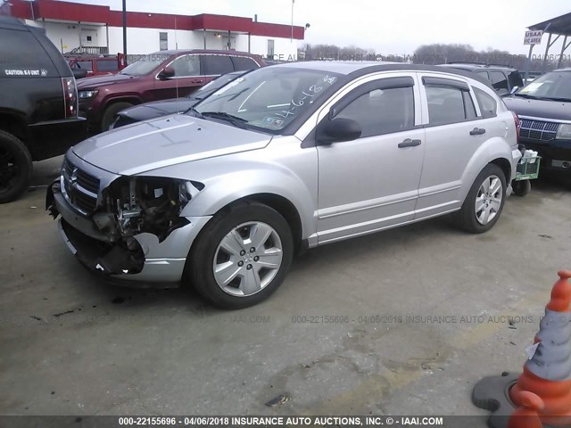 1B3HB48B97D181856 - 2007 DODGE CALIBER SXT SILVER photo 2