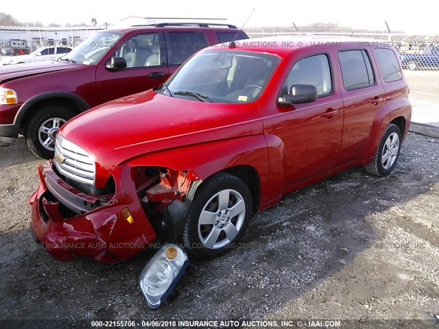 3GNBAAFW5BS551650 - 2011 CHEVROLET HHR LS RED photo 2
