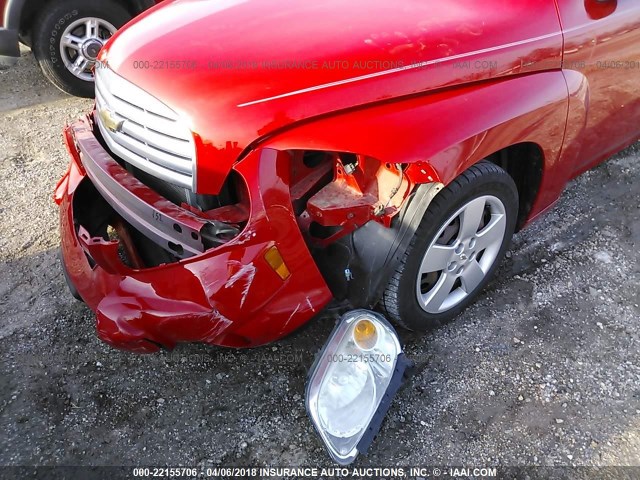 3GNBAAFW5BS551650 - 2011 CHEVROLET HHR LS RED photo 6