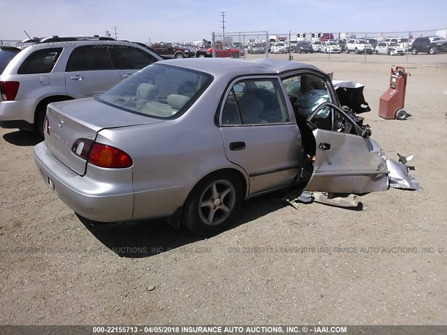 1NXBR12E4YZ347005 - 2000 TOYOTA COROLLA VE/CE/LE SILVER photo 4