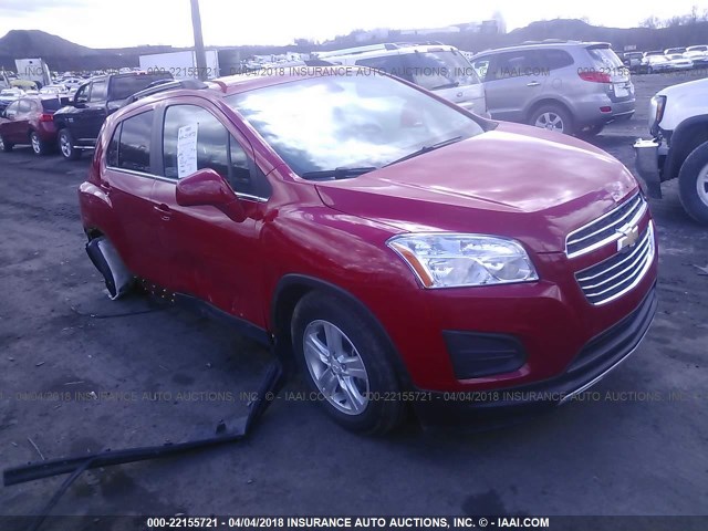 KL7CJLSB1FB259830 - 2015 CHEVROLET TRAX 1LT RED photo 1