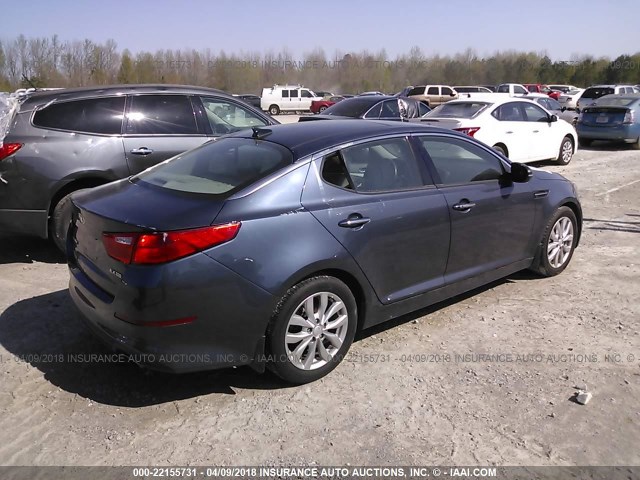 5XXGN4A77FG372798 - 2015 KIA OPTIMA EX GRAY photo 4