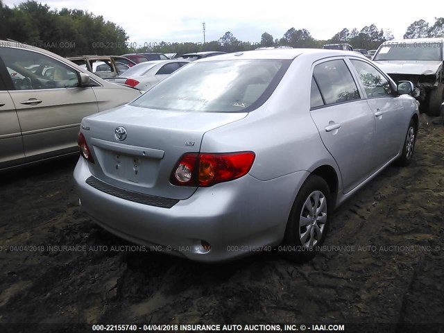 JTDBL40E399060916 - 2009 TOYOTA COROLLA LE/XLE SILVER photo 4