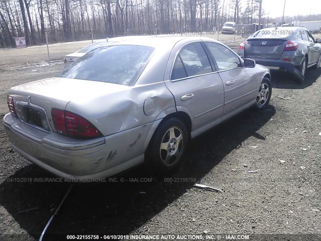 1LNHM86S41Y615244 - 2001 LINCOLN LS Bej foto 4