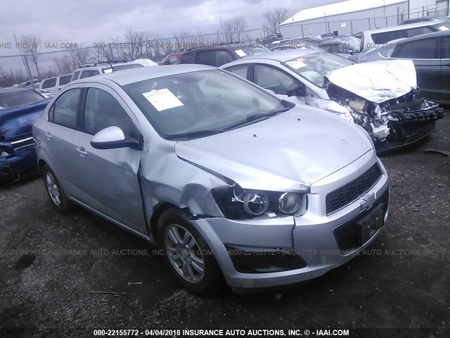 1G1JB5SH9C4128371 - 2012 CHEVROLET SONIC LS ვერცხლისფერი ფოტო 1