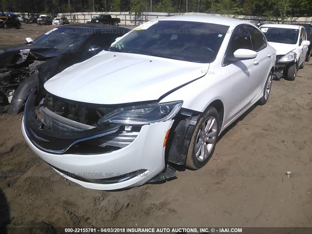 1C3CCCAB4GN148630 - 2016 CHRYSLER 200 LIMITED WHITE photo 2