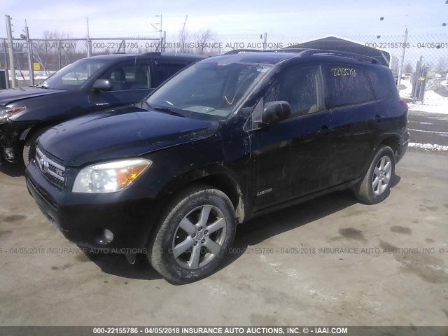 JTMBK31V276022023 - 2007 TOYOTA RAV4 LIMITED BLACK photo 2