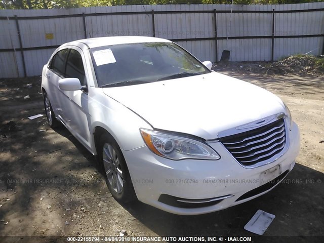 1C3CCBBG3EN106032 - 2014 CHRYSLER 200 TOURING WHITE photo 1