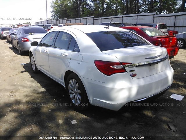 1C3CCBBG3EN106032 - 2014 CHRYSLER 200 TOURING WHITE photo 3