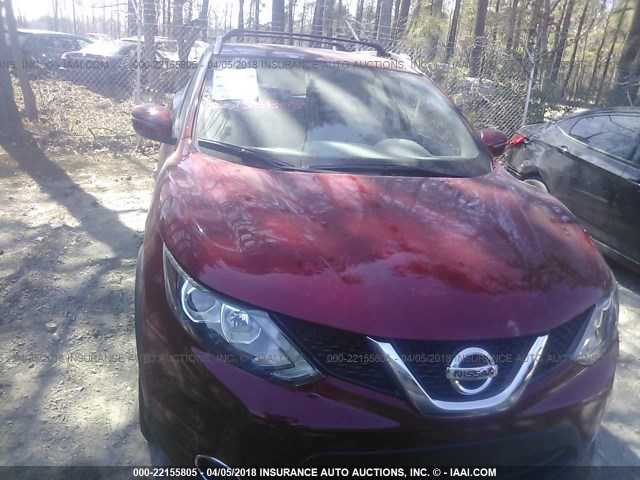 JN1BJ1CP0HW025108 - 2017 NISSAN ROGUE SPORT S/SV/SL BURGUNDY photo 6