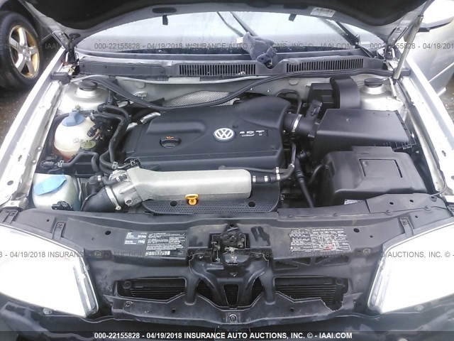 3VWPE69M33M179996 - 2003 VOLKSWAGEN JETTA WOLFSBURG 银色 照片 10