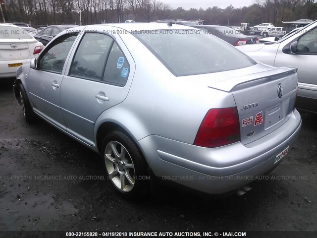 3VWPE69M33M179996 - 2003 VOLKSWAGEN JETTA WOLFSBURG 银色 照片 3
