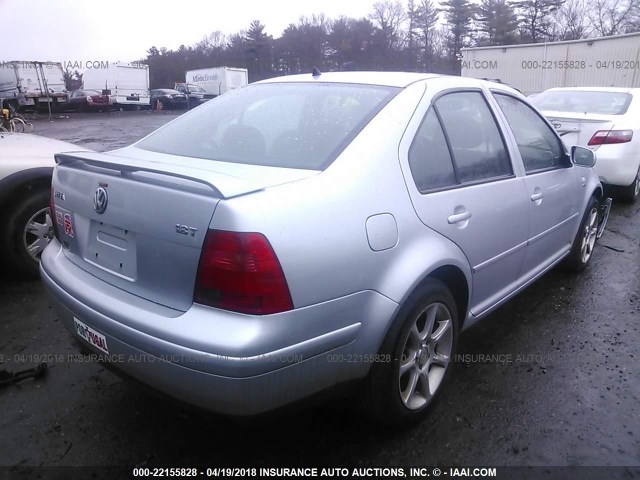3VWPE69M33M179996 - 2003 VOLKSWAGEN JETTA WOLFSBURG 银色 照片 4