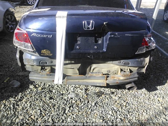 1HGCP26858A149125 - 2008 HONDA ACCORD EXL BLUE photo 6