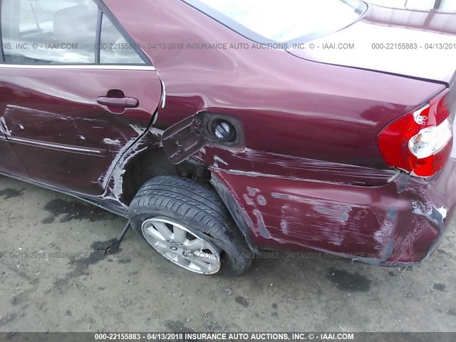 4T1BF30K32U029977 - 2002 TOYOTA CAMRY LE/XLE/SE 红色 照片 6